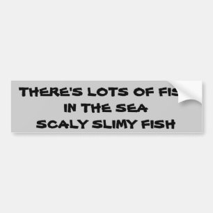 Raddafisk i havet. Scaly slemmig fisk Bildekal