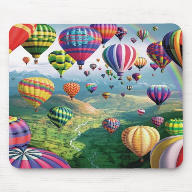 Raddaluftballonger Mousepad Musmatta (Framsidan)