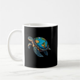Räddande planeten av havssköldpaddsdag kaffemugg