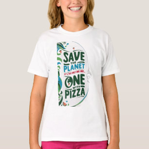 Räddar planetna, det är den enda med Pizza T Shirt
