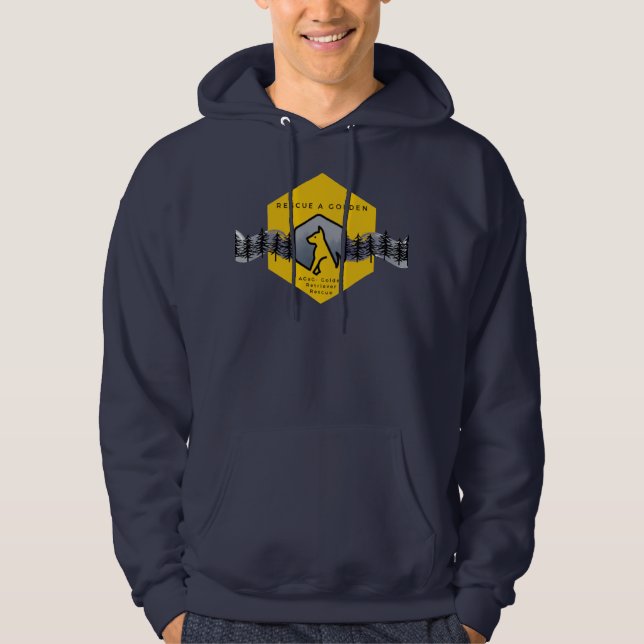 "Rädding a Golden" AGaG Sötskjorta Hoodie (Framsida)