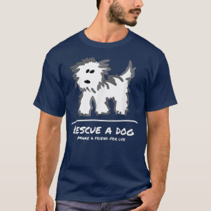 Rädding a Hund, köp inte adoptera övertäckning av T Shirt