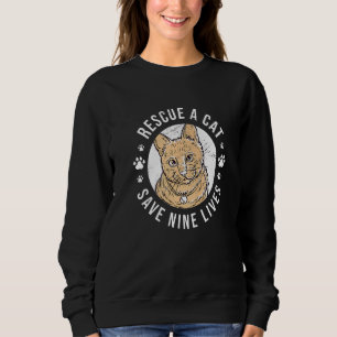 Rädding A Katt Spara Nine Lives Cat Owner Animals T Shirt