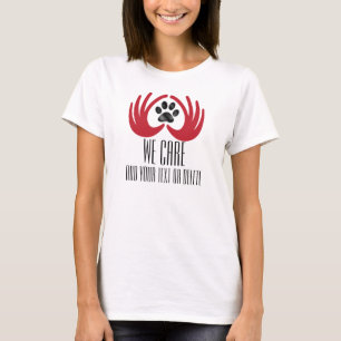 Rädding/adoption av sällskapsdjur - hjärta i Hände Tee Shirt