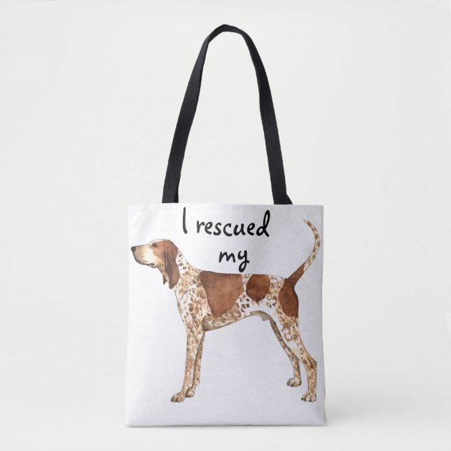 Rädding American English Coonhound Tygkasse (Framsida)