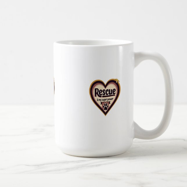 Rädding är min supermakt - självbestämmande kaffemugg (Höger)