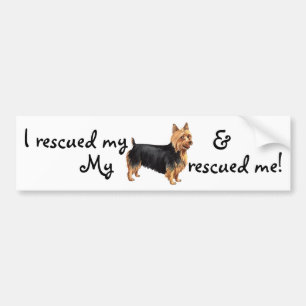 Rädding Australian Terrier Bildekal