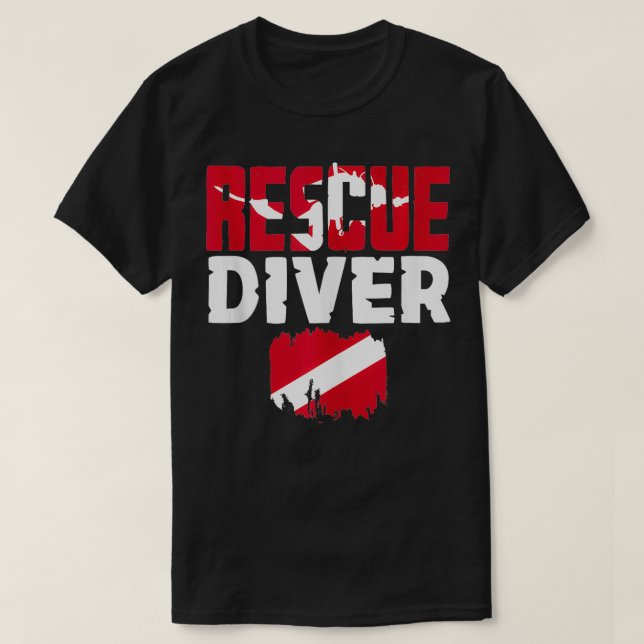 Rädding av dykare för dykare Auktoriserad 1 T Shirt (Design framsida)