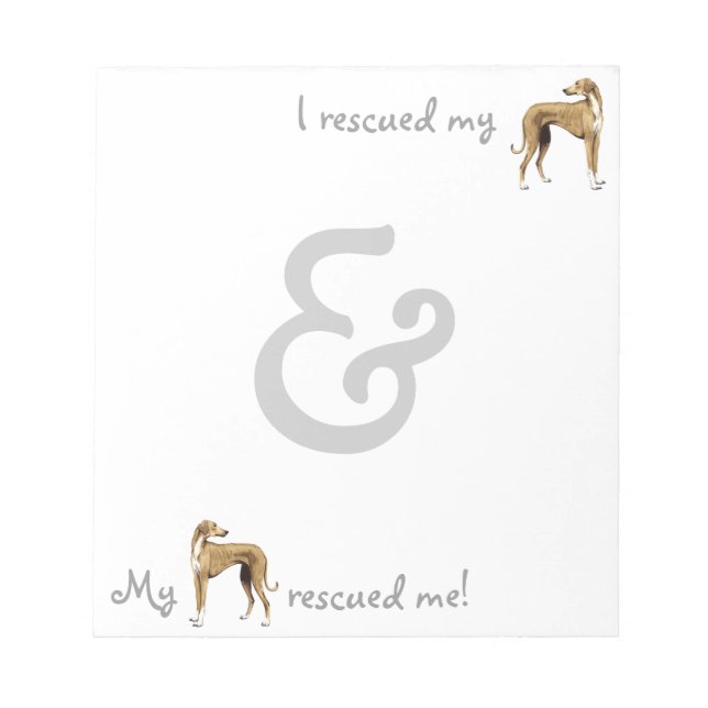 Rädding Azawakh Anteckningsblock (Framsida)