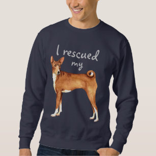 Rädding Basenji Lång Ärmad Tröja
