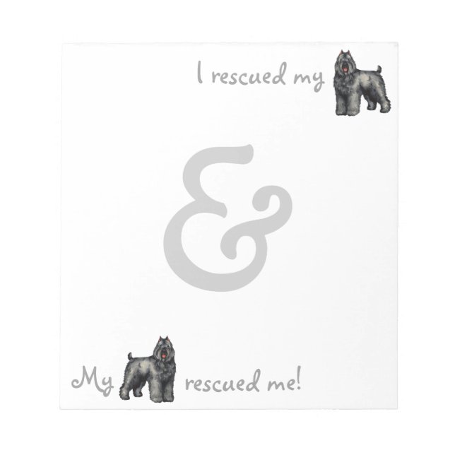 Rädding Bouvier Anteckningsblock (Framsida)