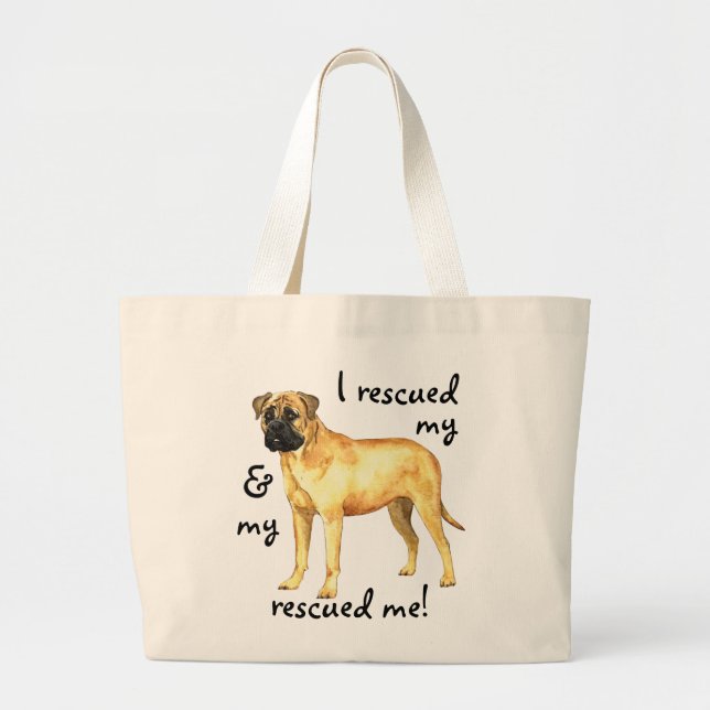 Rädding Bullmastiff Jumbo Tygkasse (Framsidan)