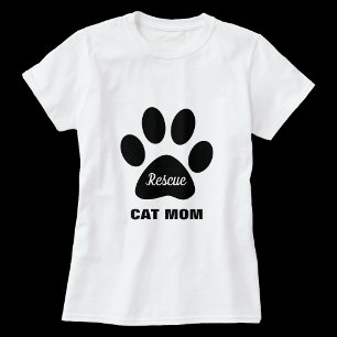 Rädding Cat Mamma Tshirt T Shirt