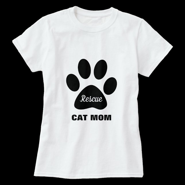 Rädding Cat Mamma Tshirt T Shirt (Skapare uppladdad)