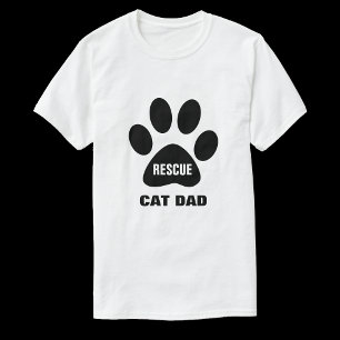 Rädding Cat Pappa Tshirt T Shirt