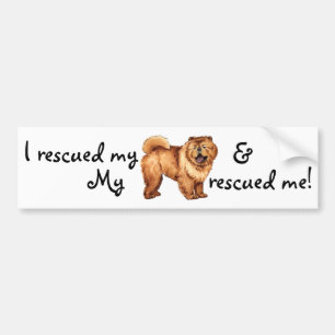 Rädding Chow Chow Chow Bildekal