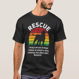 Rädding Definition Rädda djuren Pet Adoption T Shirt