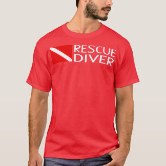 Rädding Diver Diver Diver Flagga  Diver T Shirt