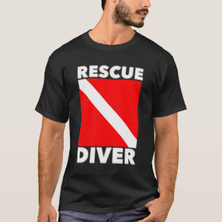 Rädding Diver för Auktoriserad av dykare för dykar T Shirt