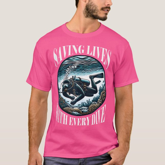 Rädding Diving T Shirt (Framsida)