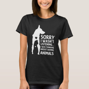 Rädding Djur Katt Hundar Djurs välbefinnande T Shirt