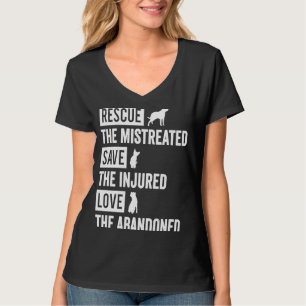Rädding Felaktig Spara för de skadade Kärlek i Afr T Shirt