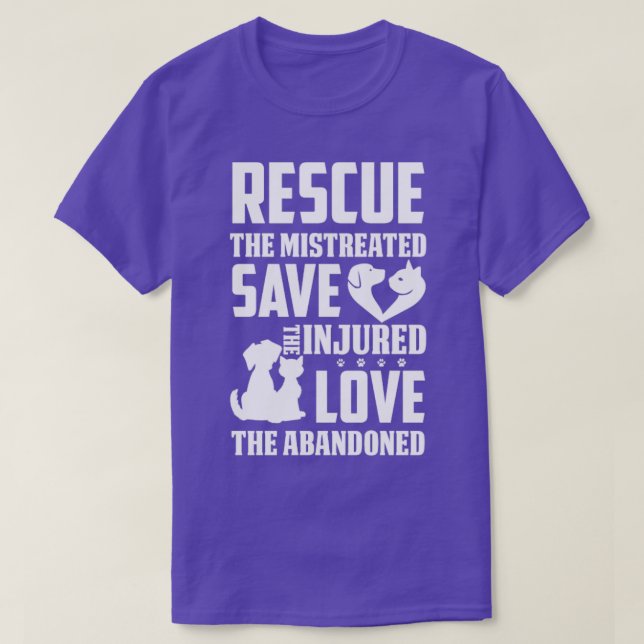 Rädding Felaktig Spara för de skadade Kärlek i Afr T Shirt (Design framsida)