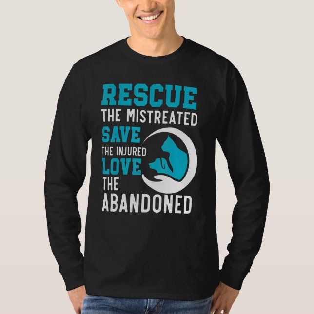 Rädding Felaktig Spara för de skadade Kärlek i Afr T Shirt (Framsida)