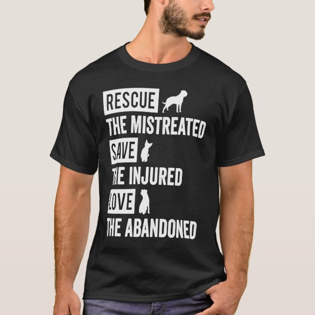 Rädding Felaktig Spara för de skadade Kärlek i Afr T Shirt (Framsida)