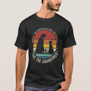 Rädding Felaktig Spara för det skadade Kärlek Hund T Shirt