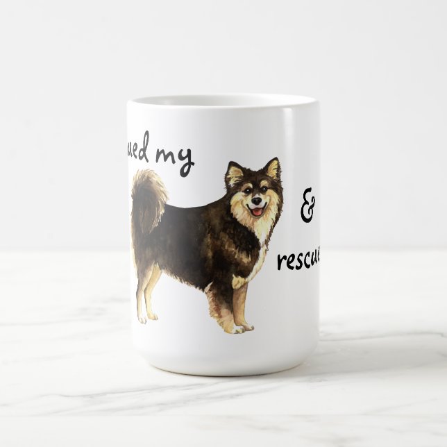 Rädding Finska Lapphund Kaffemugg (Center)