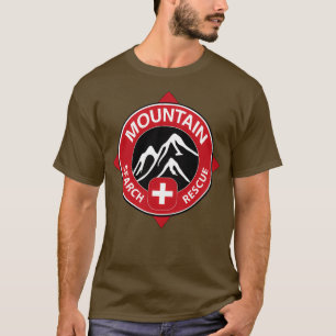 Rädding för bergssökstämpel  t shirt