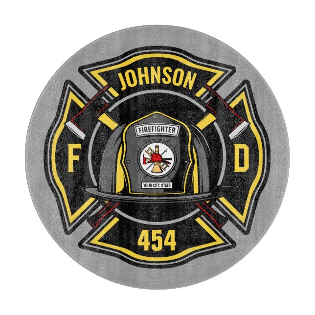 Rädding för brandbekämpare ADD NAMN Fire Departmen (Framsidan)