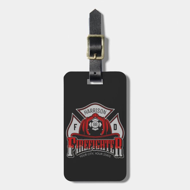 Rädding för brandbekämpningsavdelningen Helmet ADD Bagagebricka (Vertikal Framsida)