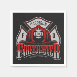 Rädding för brandbekämpningsavdelningen Helmet ADD Pappersservett
