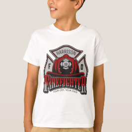 Rädding för brandbekämpningsavdelningen Helmet ADD T Shirt