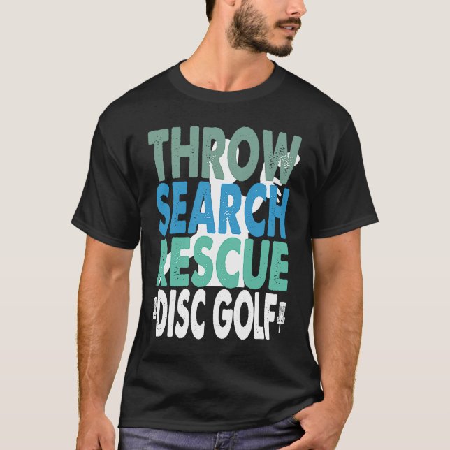 Rädding för snabbsökning - Golf Frisbee Golfing Qu T Shirt (Framsida)