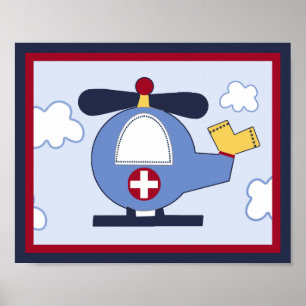 Rädding Fordon #3 helikopter Poster/skriver ut Poster