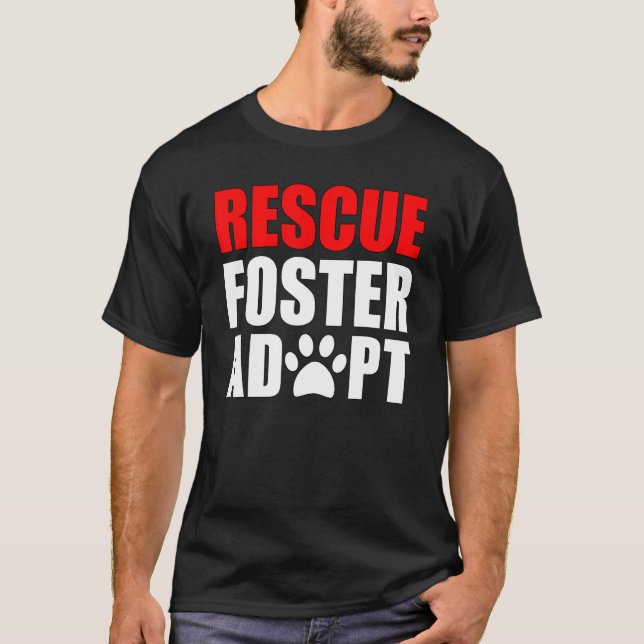 Rädding Foster adopterar djur T-Shirt for Animal L (Framsida)