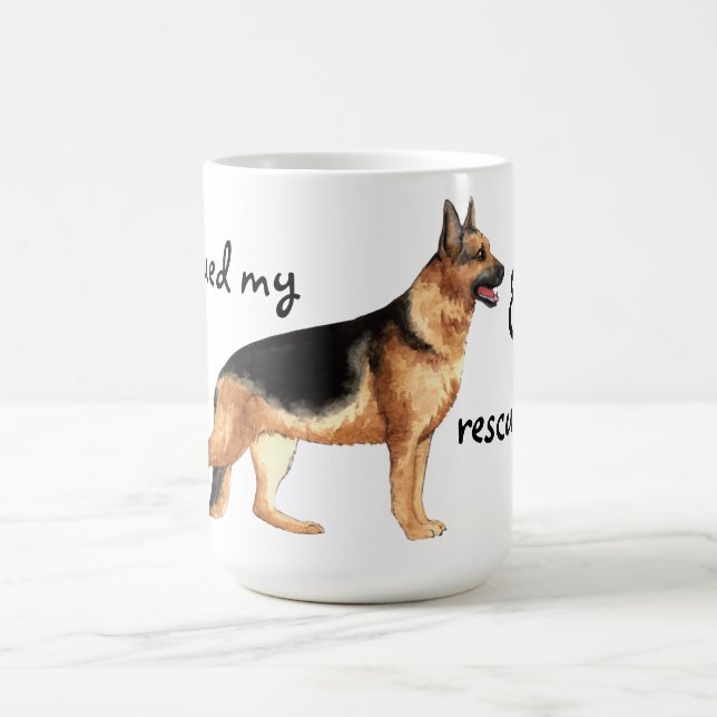 Rädding German Shepherd Kaffemugg (Center)