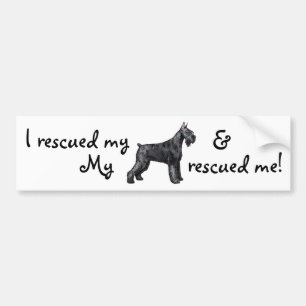 Rädding Giant Schnauzer Bildekal