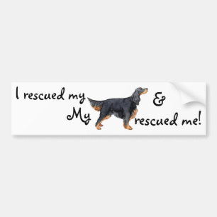 Rädding Gordon Setter Bildekal