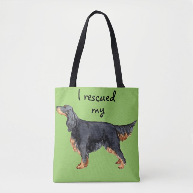 Rädding Gordon Setter Tygkasse (Framsida)