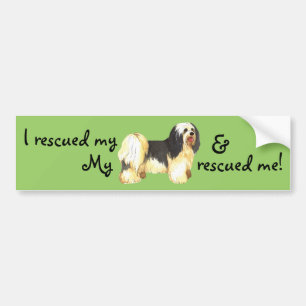 Rädding Havanese Bumper Sticker Bildekal