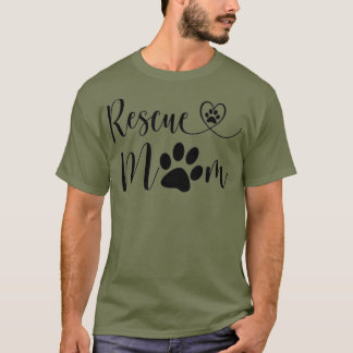 Rädding Hund älskare Heart Cat Mamma Kärlek räddad T Shirt