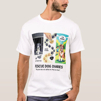 Rädding Hund Diaries Adoption Story Tee