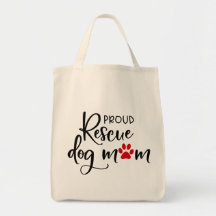 Rädding Hund - "Proud Rädding Hund Mamma" Blk