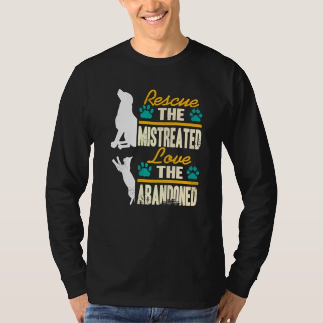 Rädding: Kärlek, det övergivna sällskapsdjuret, so T Shirt (Framsida)