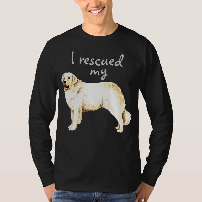 Rädding Kuvasz Tee Shirt (Framsida)