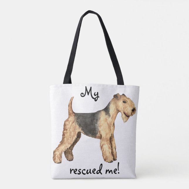 Rädding Lakeland Terrier Tygkasse (Baksida)